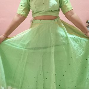 Light Green Lehenga For Women