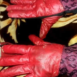 Leather Full Finger Gloves For Women