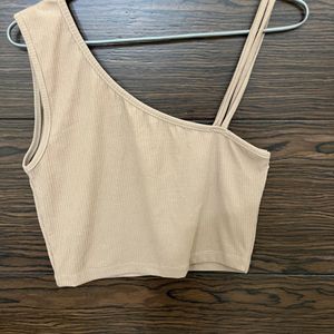 Mango One Shoulder Tank Top Size - M And L