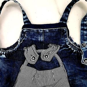 🔵 Dark Blue UNISEX DENIM DAUNGREE 💙 FOR BABIES