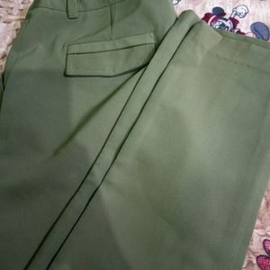 Olive Straight Trouser