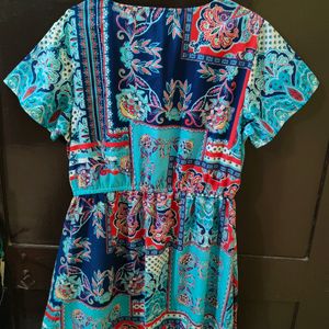 Women Flared Multicolour Dress