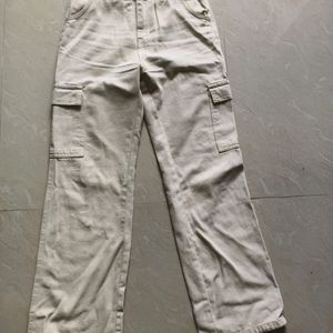 Zara Cargo Beige Jeans