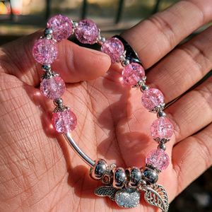 Pink And Blue Crystal Bracelets