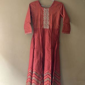 Red Daily Wear kurta