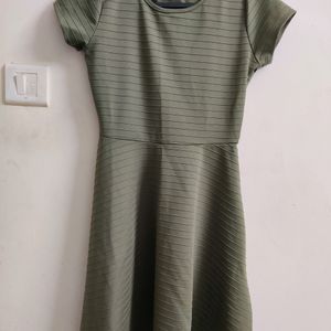 Olive Green Dress By Honey Pantaloons