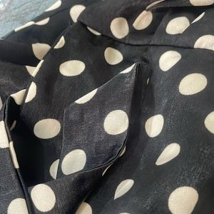 Black Polka Dot Stylish Top