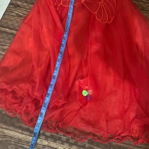 Red Butterfly Wings Frock (New But No Tag)