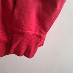 Red Zipped Hoodie