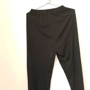 Black Ribbed Evergreen Trouser.