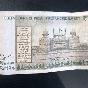 500rs Star ⭐ Sign Rare Note