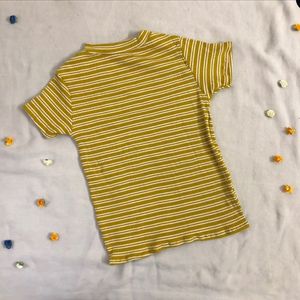 Mustard Ribeed Top