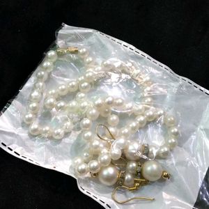 Pearl Chain With Earrings 🤩