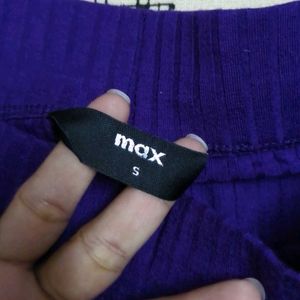 max purple skirt with stylish waist