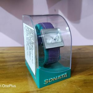 Sonata Lavender Colour Watch For Women