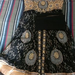 Black Gold Ethnic Gown