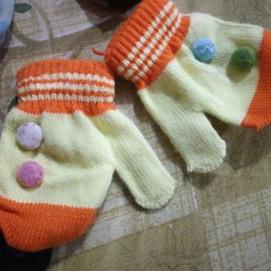 Baby Hand Gloves And Baby Socks Combo