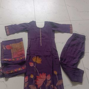 New Pakistani Muslin Suit Set With Inner Lining