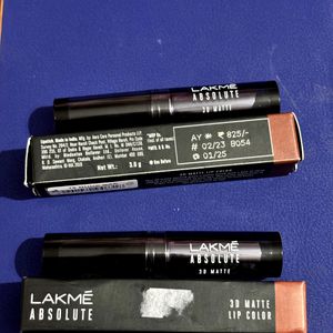 Lakme Absolute 3D Matte Lipstick!