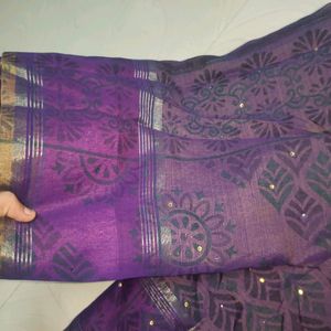 Purple 💜 Saree