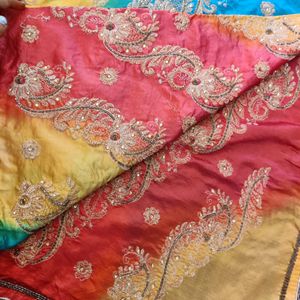 🌈🌈Full Maggam Work Saree Multicolour