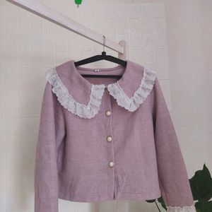 Peter Pan Collar Cardigan