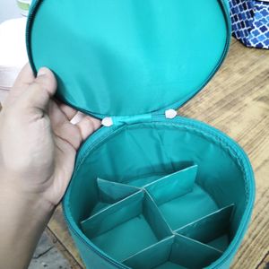 Smytten Round Green Box Organiser