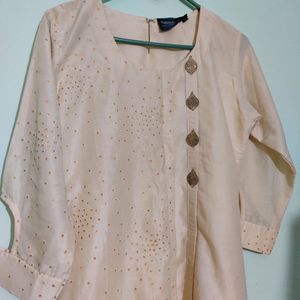 Cream Colour Stylish Kurta