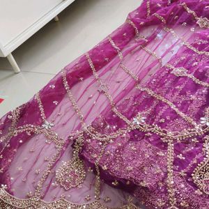 Purple Embroidery Lehanga Choli (Women)