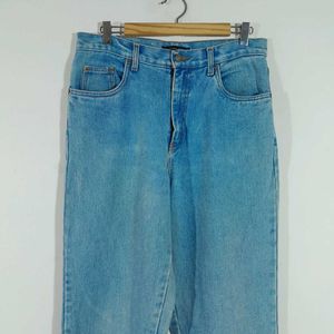 Light Blue Straight Fit Jean's For Women's