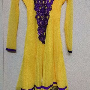 Yellow Anarkali