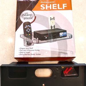 Tv Setup Box Shelf For Home Decor With Heavy Duty