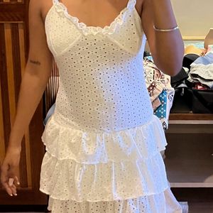 A Cute White Mini Dress