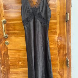 Satin Slip On Dress