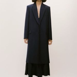 ZW Collection Minimalist Wool Blend Coat