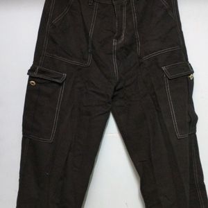 Black Cargo Jeans