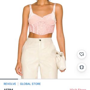 Blush Velvet Corset Top