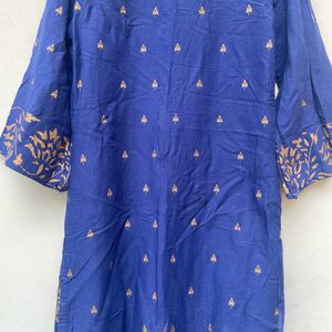 Navy Blue Kurta