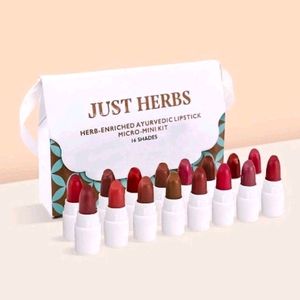 300 Coins off JUST HERBS 16 Lipstick Mini