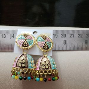 Multi colour Jhumka