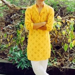 Festive Gold Printed Kurta ✨