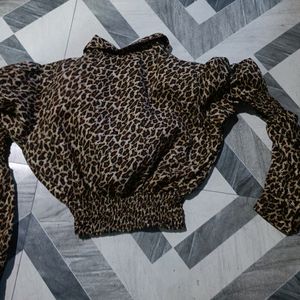 Tiger Print Crop Top