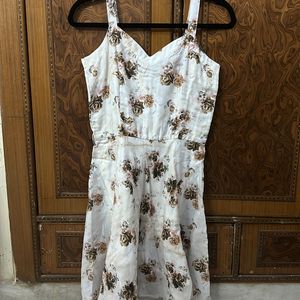 Off White Floral Dress