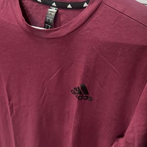 Adidas T Shirt, Regular Fit, Small Size