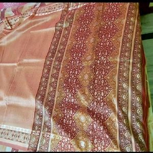 glossy stylish saree