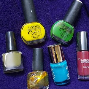 Nail Polish/Paint Combo of 6 Different colors