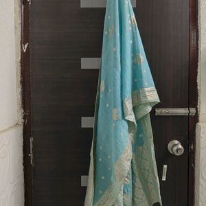 New Unused Cutdana Work Banarsi Dupatta Suit