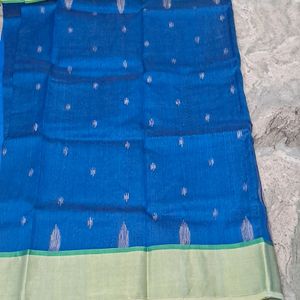 Bright Blue Saree For SALE