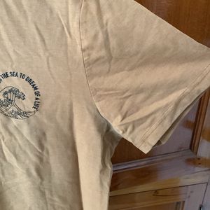 Mast & Harbour Khaki Unisex T-shirt XL 42/44