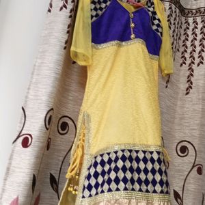 Ethnic Yellow Gown